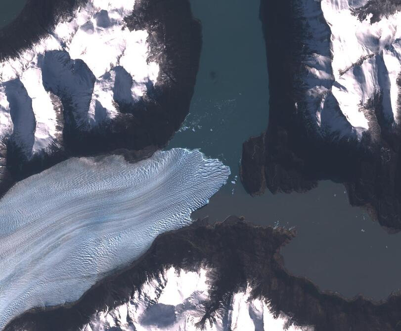 Aerial view of Perito Moreno
