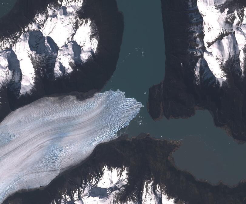 Aerial view of Perito Moreno
