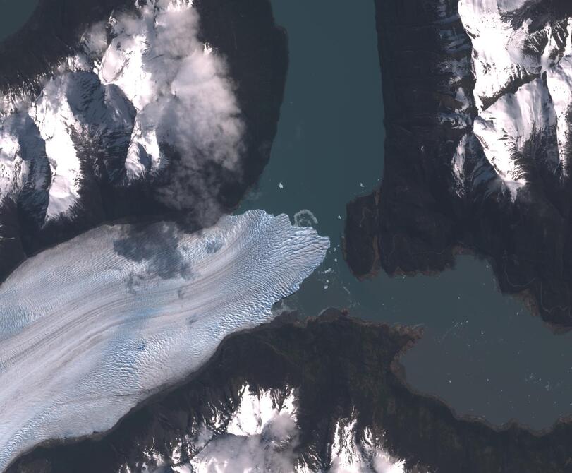 Aerial view of Perito Moreno