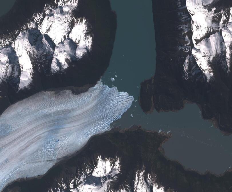 Aerial view of Perito Moreno