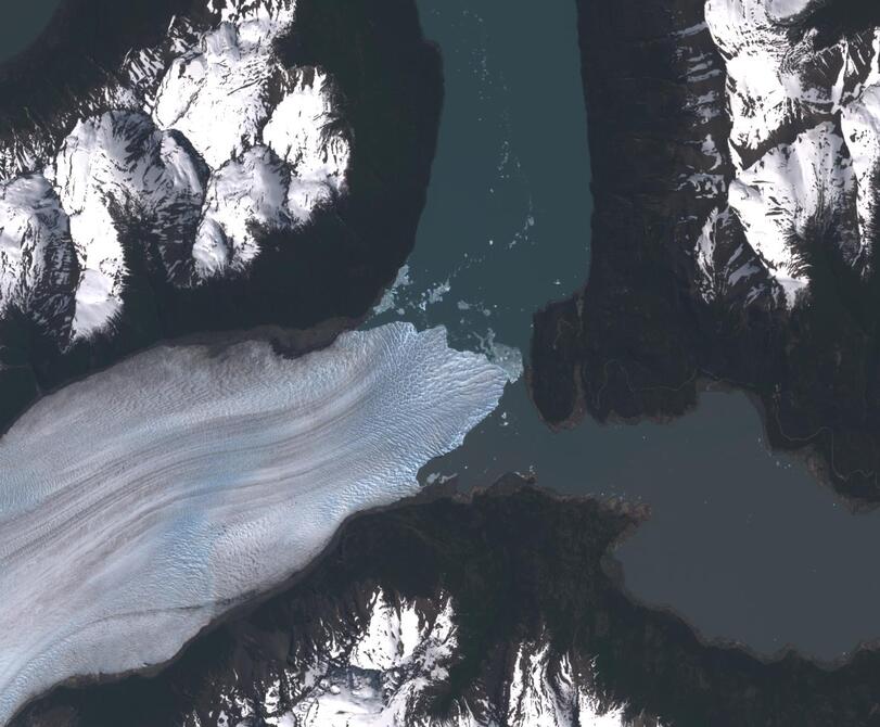 Aerial view of Perito Moreno