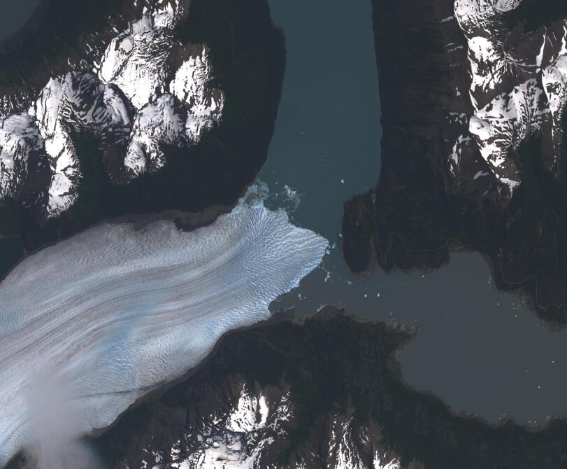 Aerial view of Perito Moreno