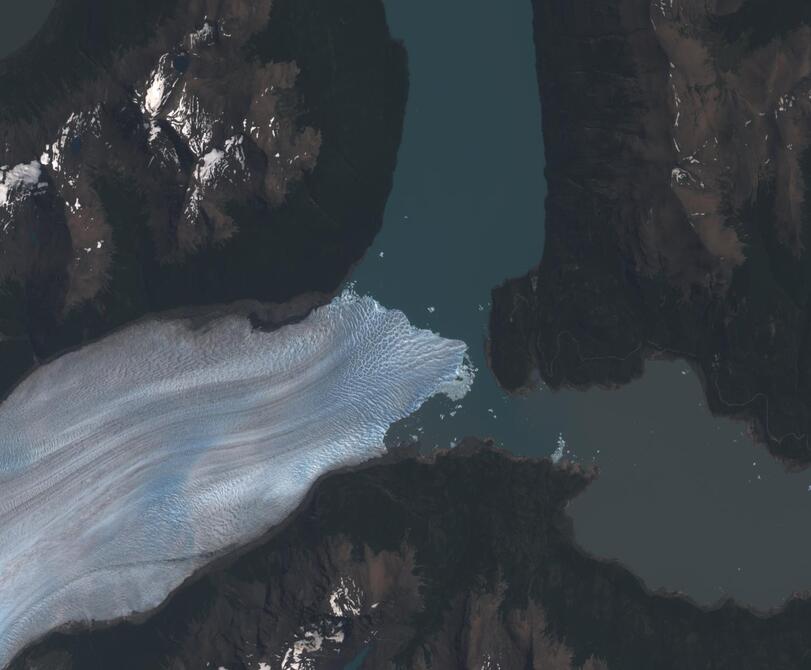 Aerial view of Perito Moreno