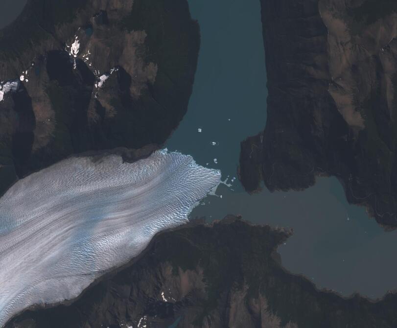 Aerial view of Perito Moreno