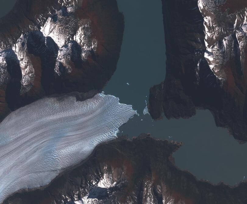 Aerial view of Perito Moreno