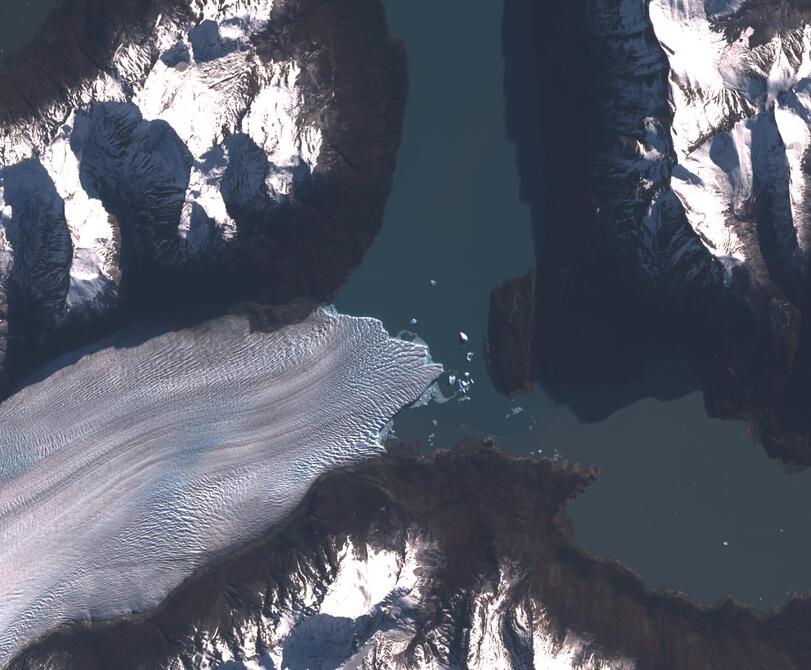Aerial view of Perito Moreno