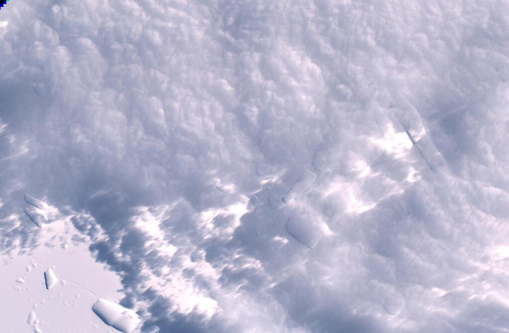 Aerial view of Thwaites Glacier